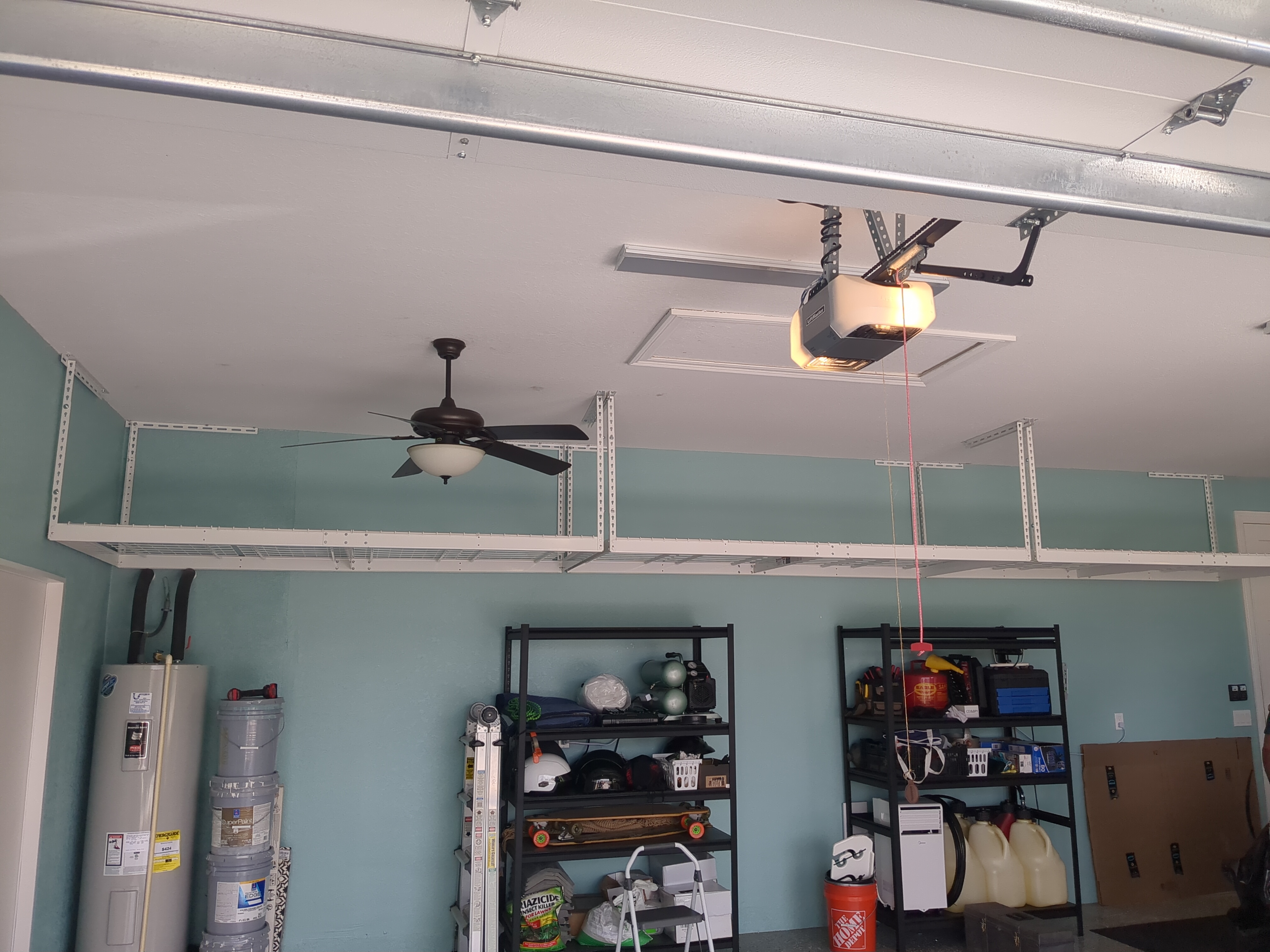 Garage storage installation